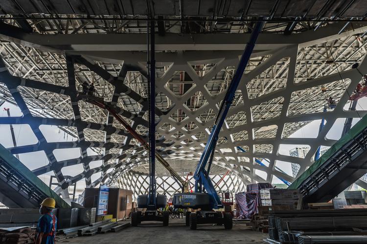 海南国际会展中心二期施工现场